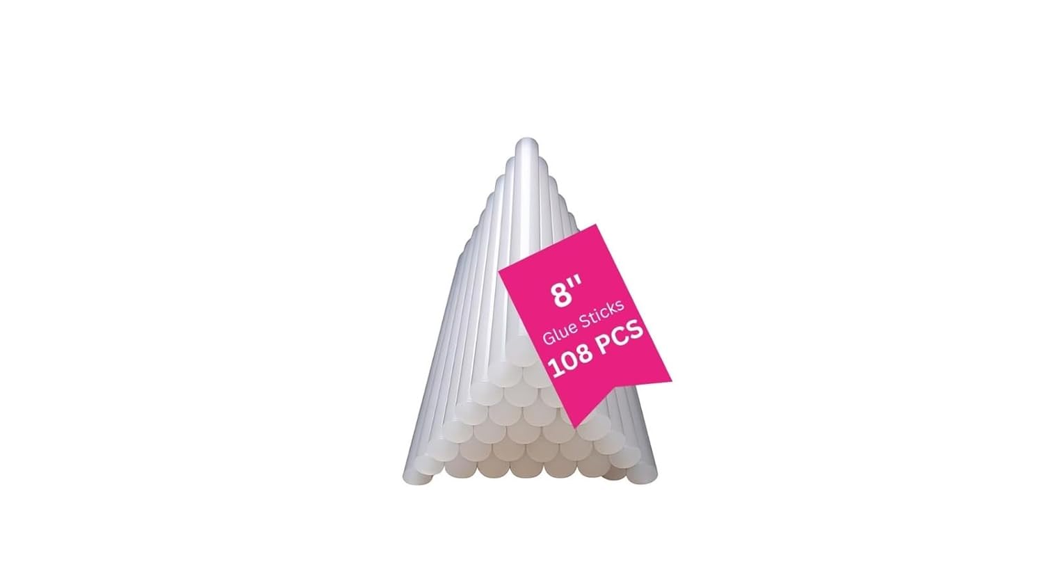 11mm x 220 mm (8.5"), 108 pcs Hot Melt Glue Sticks Super Strong Gumming