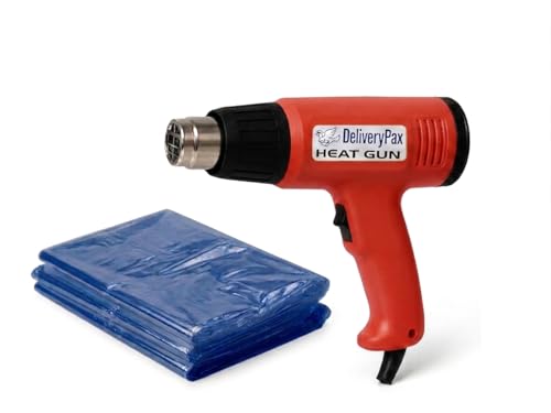 DELIVERYPAX 2000W Heat Gun with 100W Glue Gun & 5 Glue Sticks