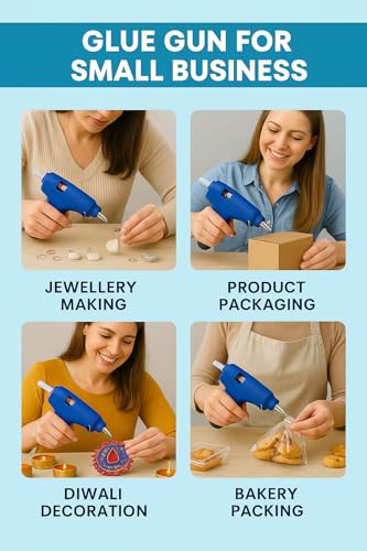 DELIVERYPAX 2000W Heat Gun with 100W Glue Gun & 5 Glue Sticks