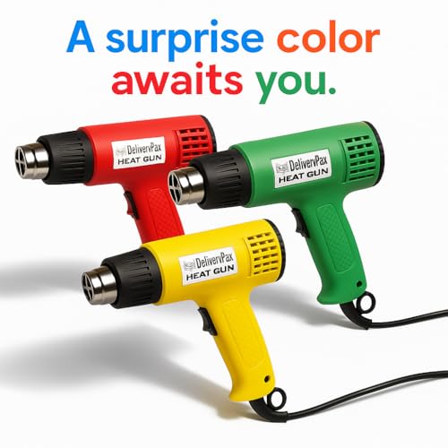 DELIVERYPAX 2000W Heat Gun with 100W Glue Gun & 5 Glue Sticks