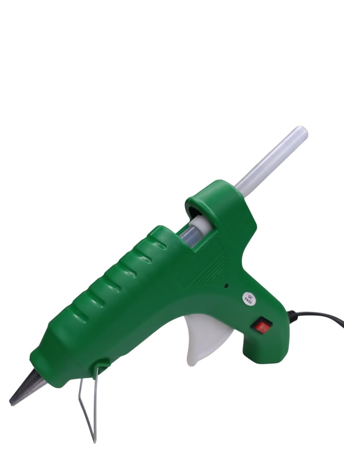 Glue Gun 80W with 5 Glue Sticks (11mm, 6") for Art & Crafts, Repairs & DIY Projects (Green)