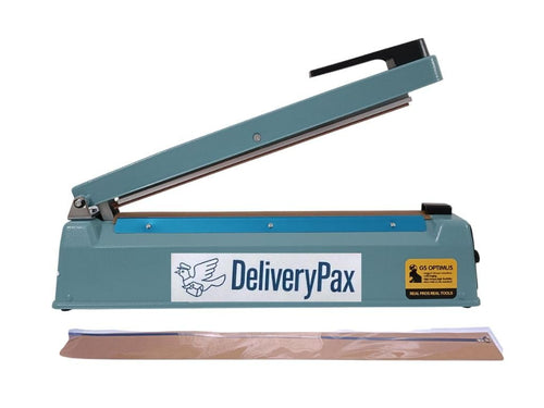 12-Inch Plastic Sealer Machine with Extra Teflon, Cutting & Sealing Elements