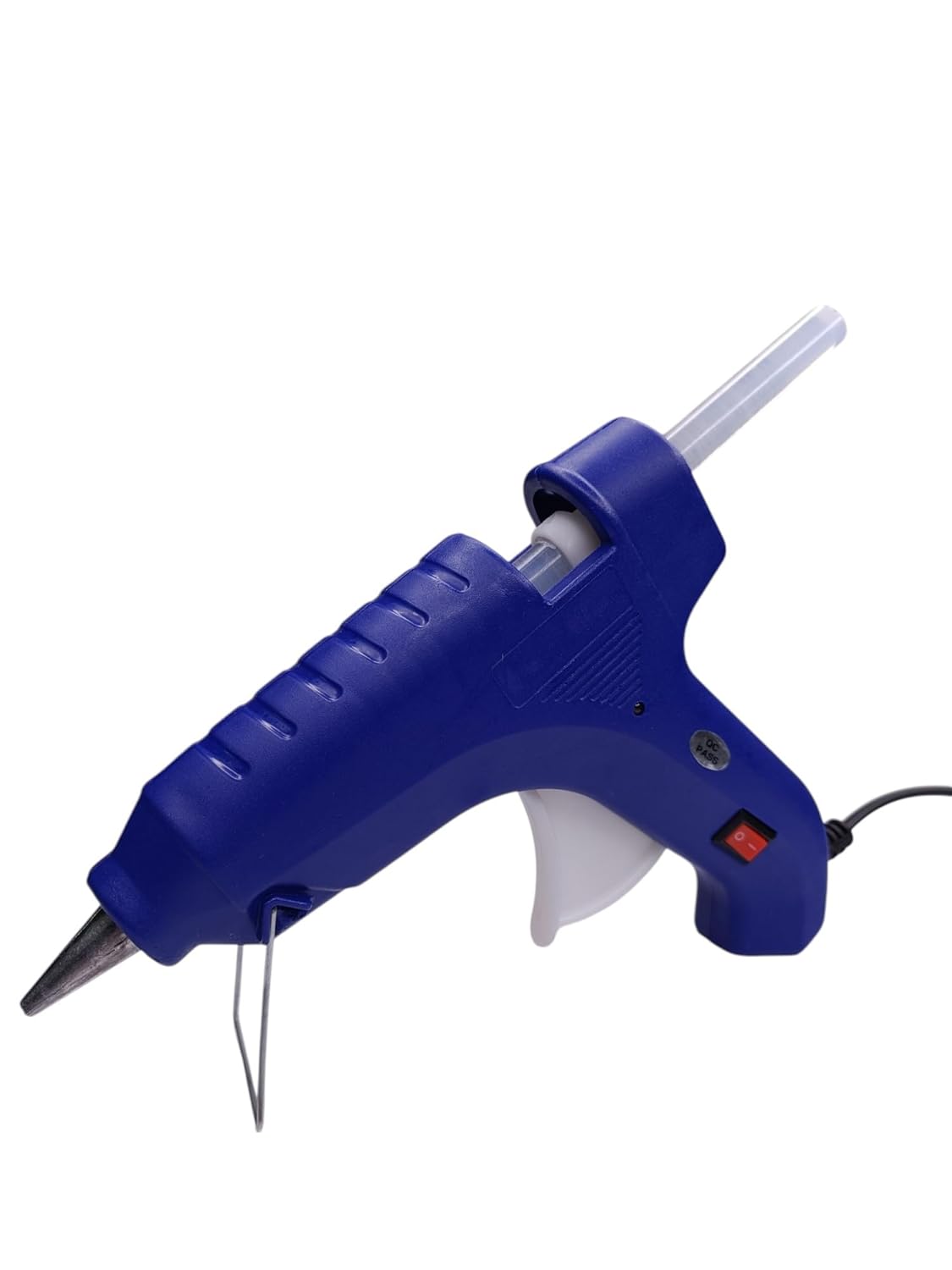 Glue Gun 80W with 5 Glue Sticks (11mm, 6") for Art & Crafts, Repairs & DIY Projects (Blue)
