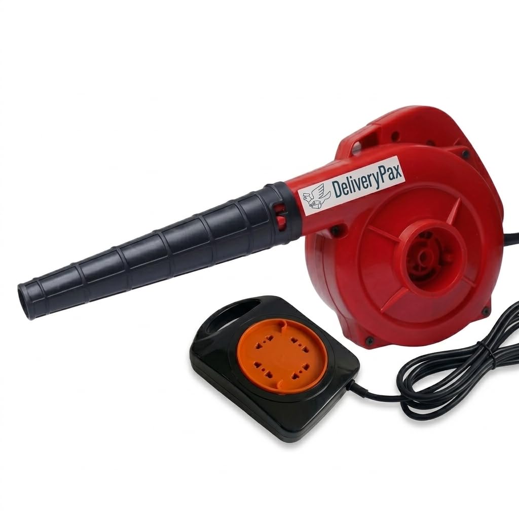 Delivery Pax 600W Electric Air Blower Machine | Blower Fan for Cleaning | Air Blower for Dust Cleaner for Home | Blower for Cleaning | Electric Blower for Leaf Cleaning | Free 4 Meter Cord