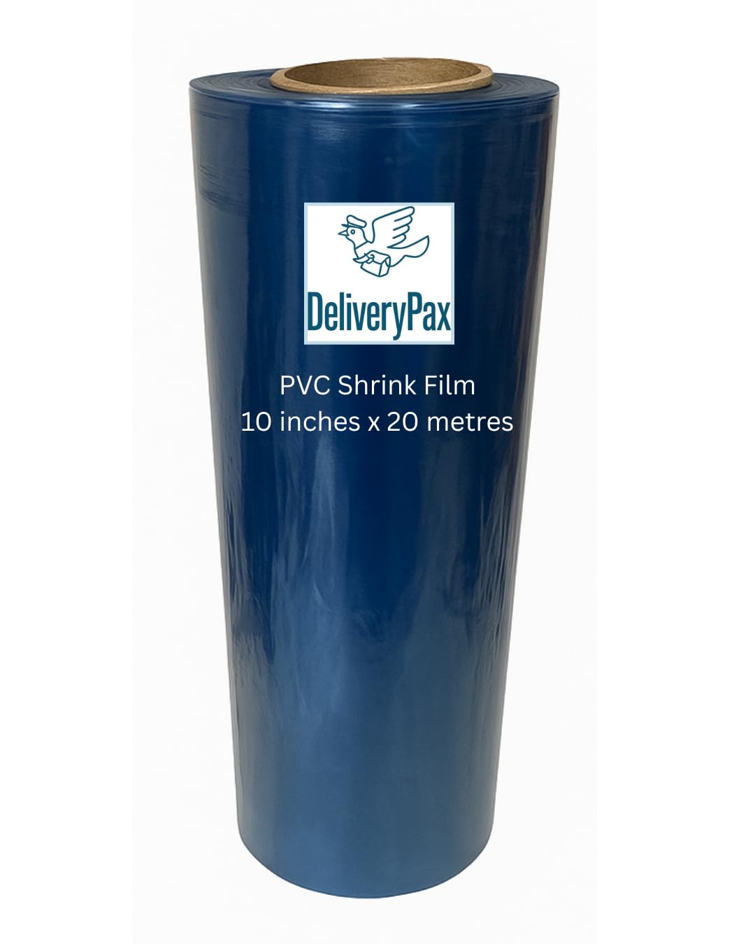 DELIVERYPAX PVC Heat Shrink Film 20 Inch x 10 Meter | Transparent Heat Shrink Wrap | PVC Shrink Wrap Roll for Packaging | 20 Inch Shrink Wrap for Box Packing, PVC Shrink Film for Packaging 20"x10m