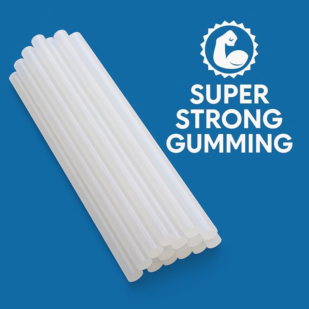DELIVERYPAX 7mm x 150mm 50 pcs (For 20W Mini Glue Gun Only) Strong Gumming | Industrial Grade Super Strong Adhesive | Low Drip | Transparent Glue Gun Sticks for DIY, Art & Craft, Sealing & Repairs