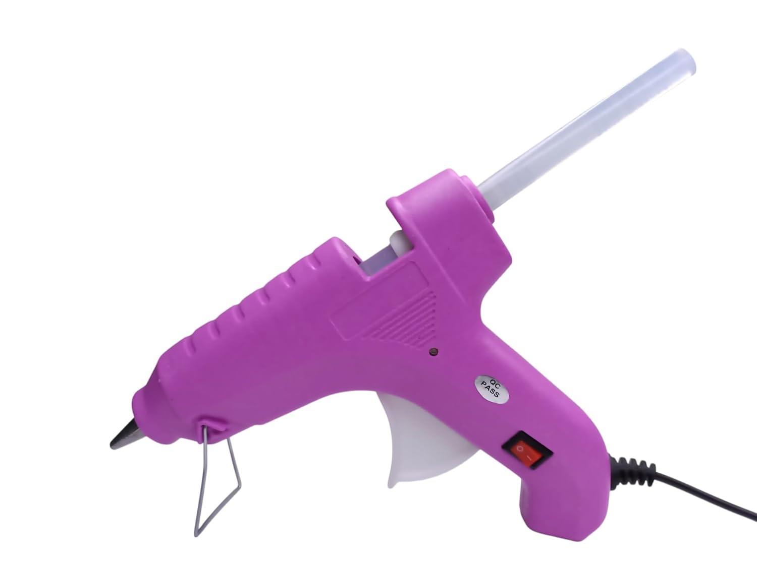 Glue Gun 80W with 5 Glue Sticks (11mm, 6") for Art & Crafts, Repairs & DIY Projects  (Purple)