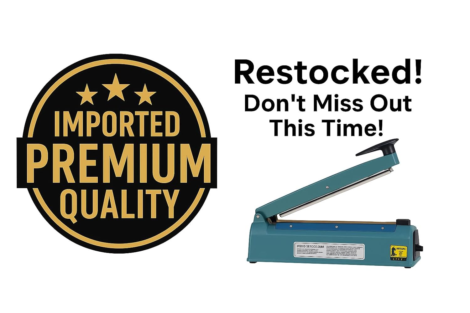 Reliable Heat Pack Sealer – Available in 8, 12, 16