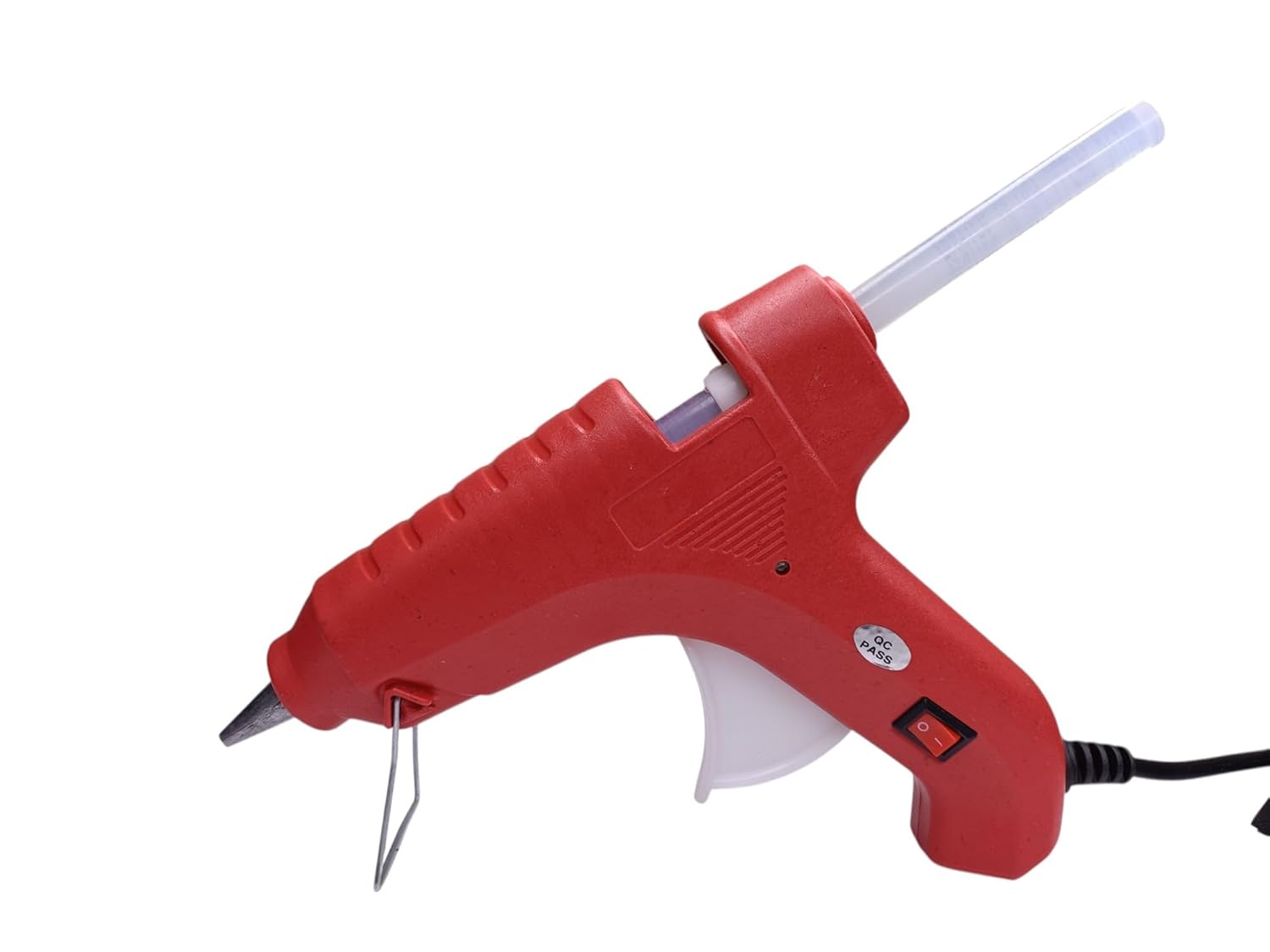 Glue Gun 60W with 5 Glue Sticks (11mm, 6") for Art & Crafts, Repairs & DIY Projects (RED)