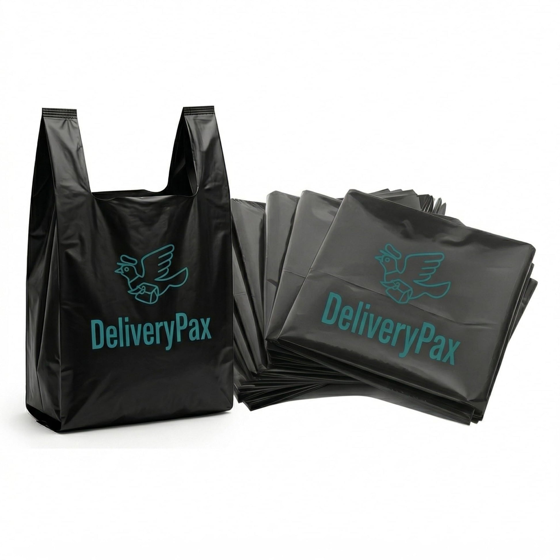 DELIVERY PAX Garbage Bags | Large Size 24 inches x 30 inches | Pack of 3 (50 Bags) | Tie-handle Dustbin Bags | For Dry & Wet Waste | Black