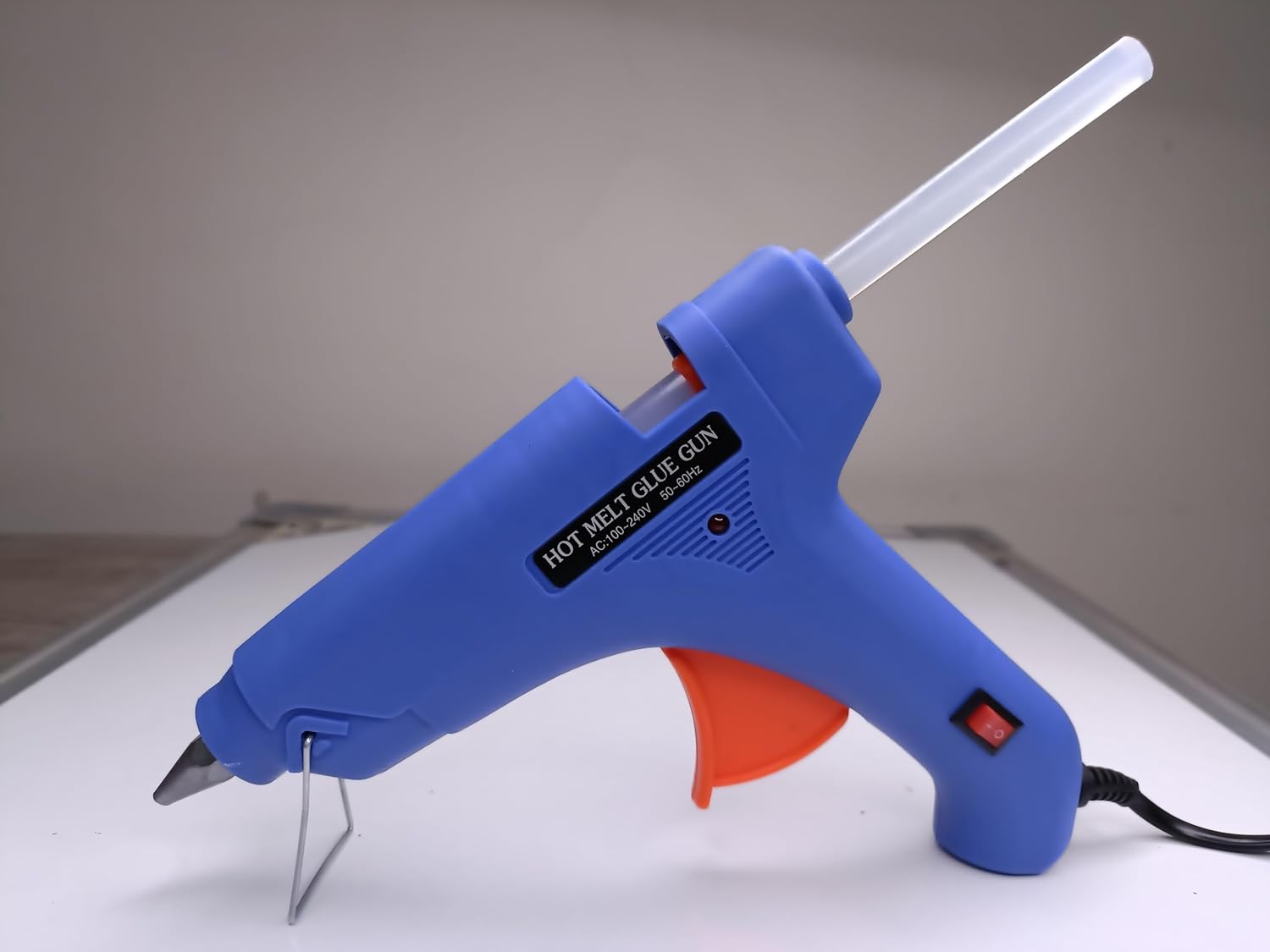 100W Glue Gun (Blue) + 10 Sticks – Fast Heating for DIY, Crafts & Repairs