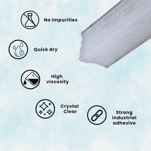 11mm Hot Melt Glue Sticks 36 pcs | Strong Gumming |
