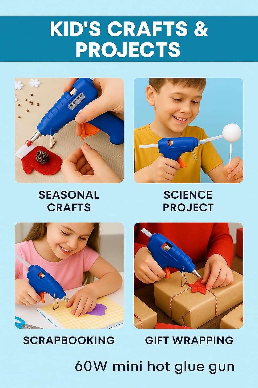 Glue Gun 20W for Art & Crafts, Repairs & DIY Projects