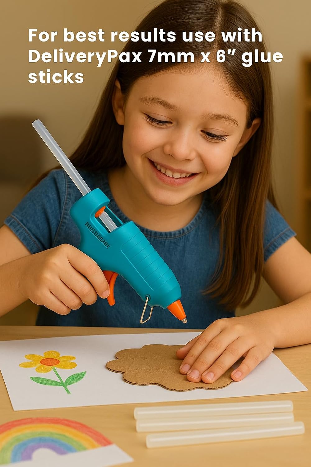 Glue Gun 20W for Art & Crafts, Repairs & DIY Projects |Green