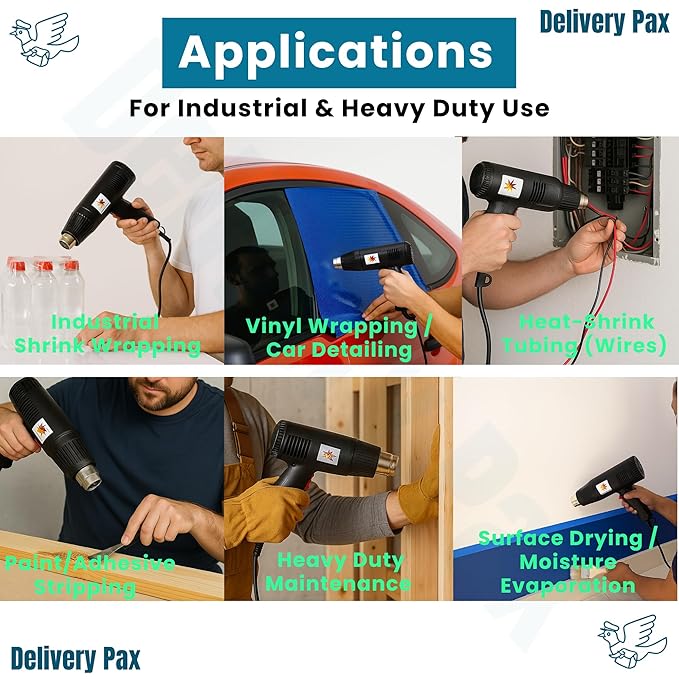 Professional 2000W Heat Gun Machine – Multi-Use with & without Shrink