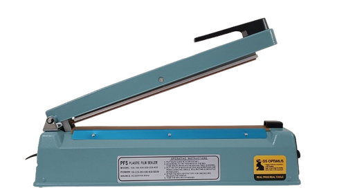 12-Inch Metal Heat Sealer Machine with Extra Teflon, Cutting & Sealing Elements