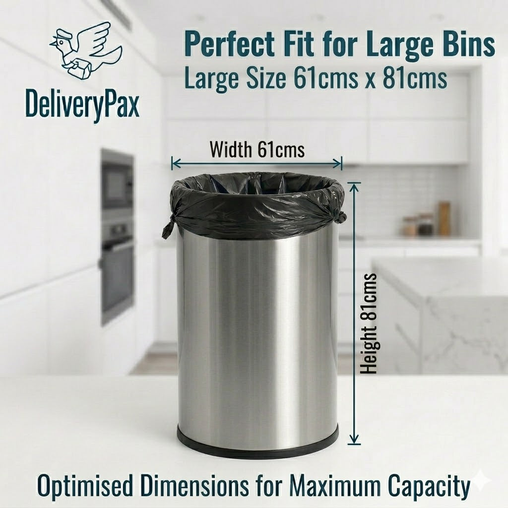 Drawstring Garbage Bags (Large Size - Pack of 90 Bags)